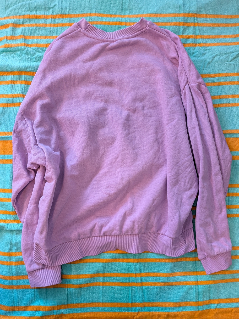 ASOS Austin Texas Lavender Fleece-Back Cotton Sweatshirt - Picture 5 of 5